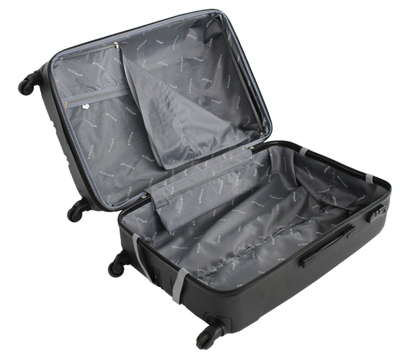 Valise grande taille Alistair - Collection Airo 2.0 - 4 roues - ABS ultra résistant - Noir