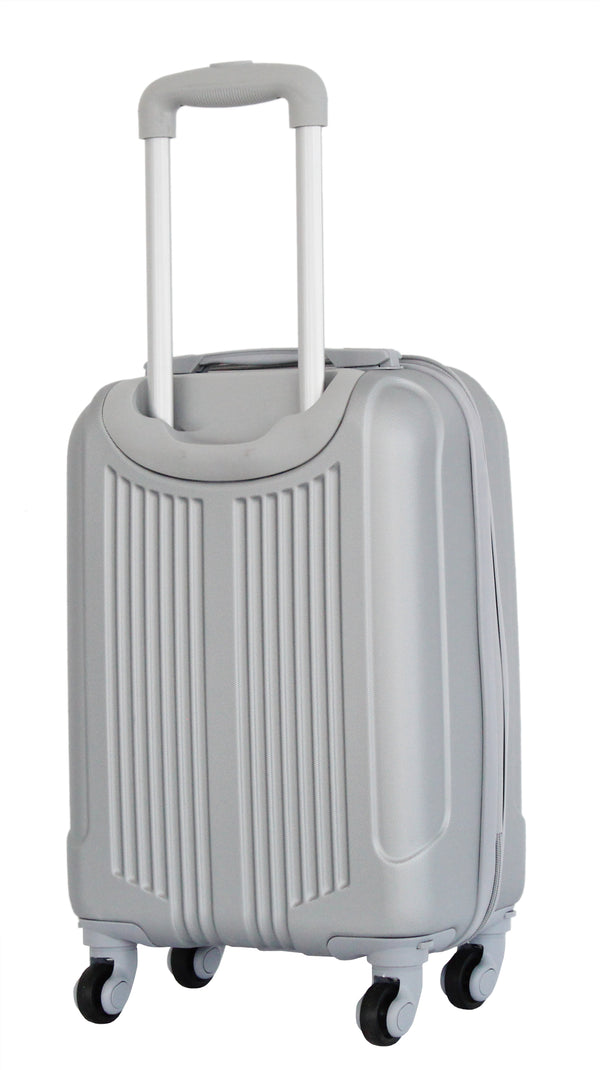 Valise cabine 52cm Alistair - Collection Airo 2.0 - 4 roues - ABS ultra résistant - Argent