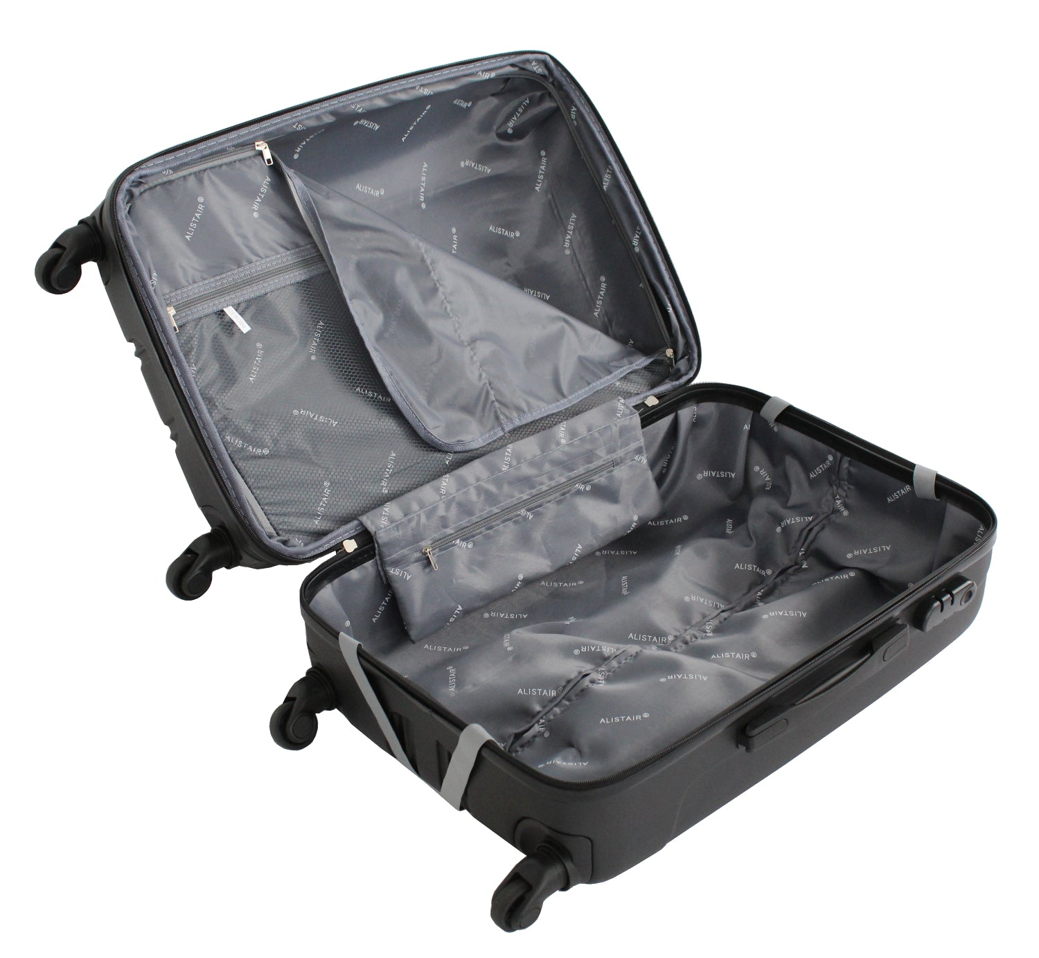 Valise taille moyenne Alistair - Collection Airo 2.0 - 4 roues - ABS ultra résistant - Noir