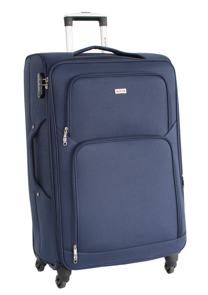 Valise grande taille Alistair - Collection Plume 2.0 - 4 roues - Toile souple