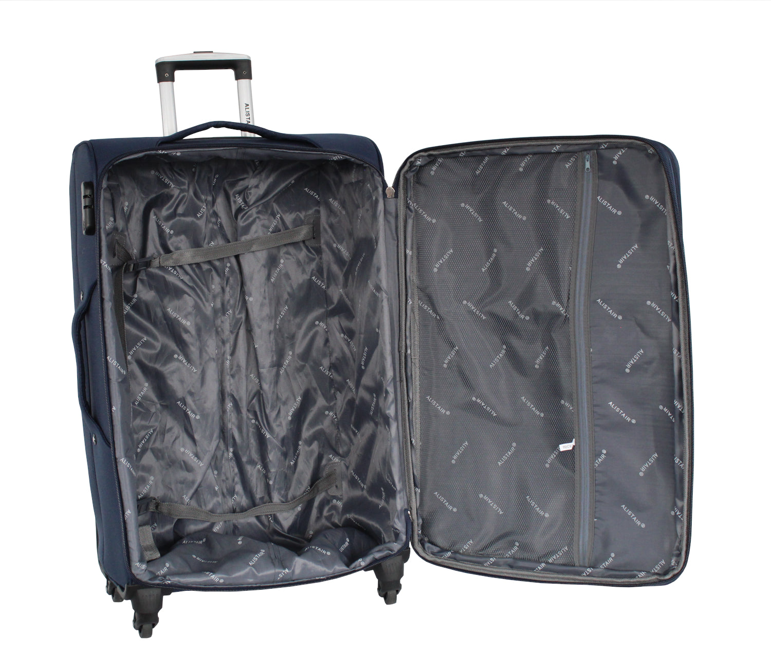 Valise grande taille Alistair - Collection Plume 2.0 - 4 roues - Toile souple