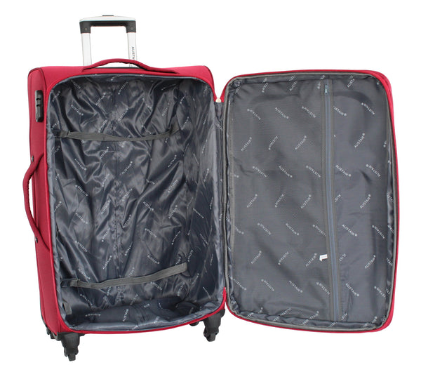 Set de 3 Valises 58cm-68cm-78cm Alistair - Collection Plume 2.0 - 4 roues - Toile souple
