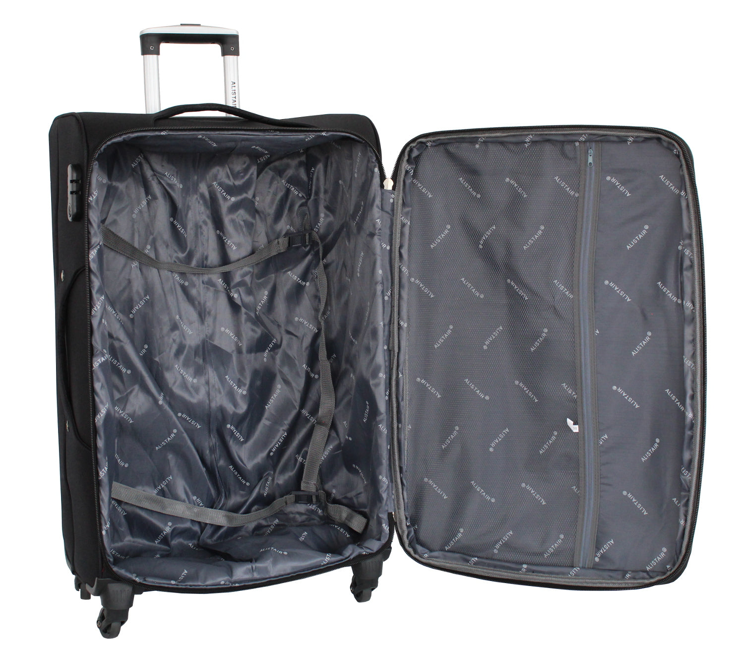 Set de 3 Valises 58cm-68cm-78cm Alistair - Collection Plume 2.0 - 4 roues - Toile souple