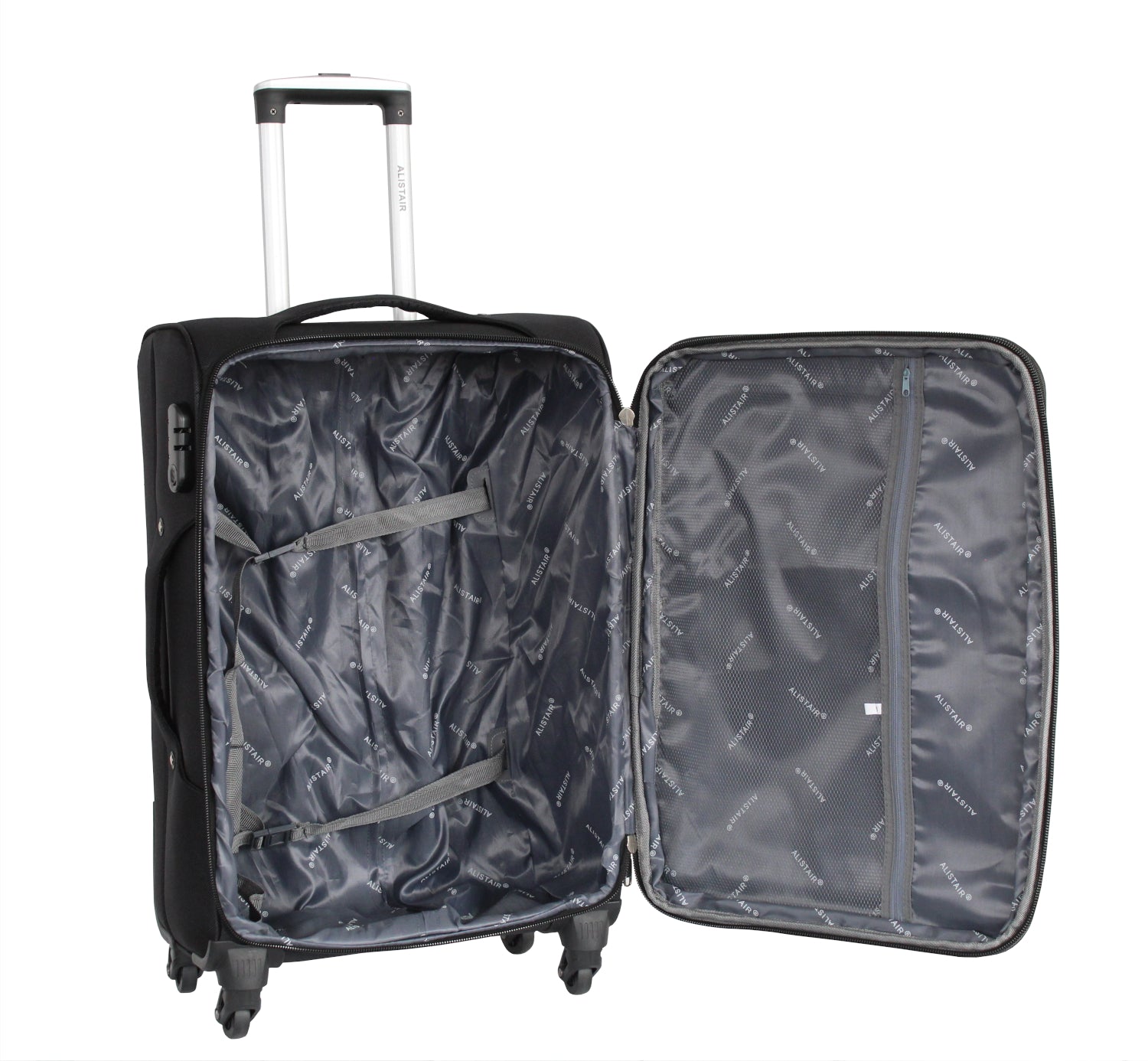 Valise taille moyenne Alistair - Collection Plume 2.0 - 4 roues - Toile souple