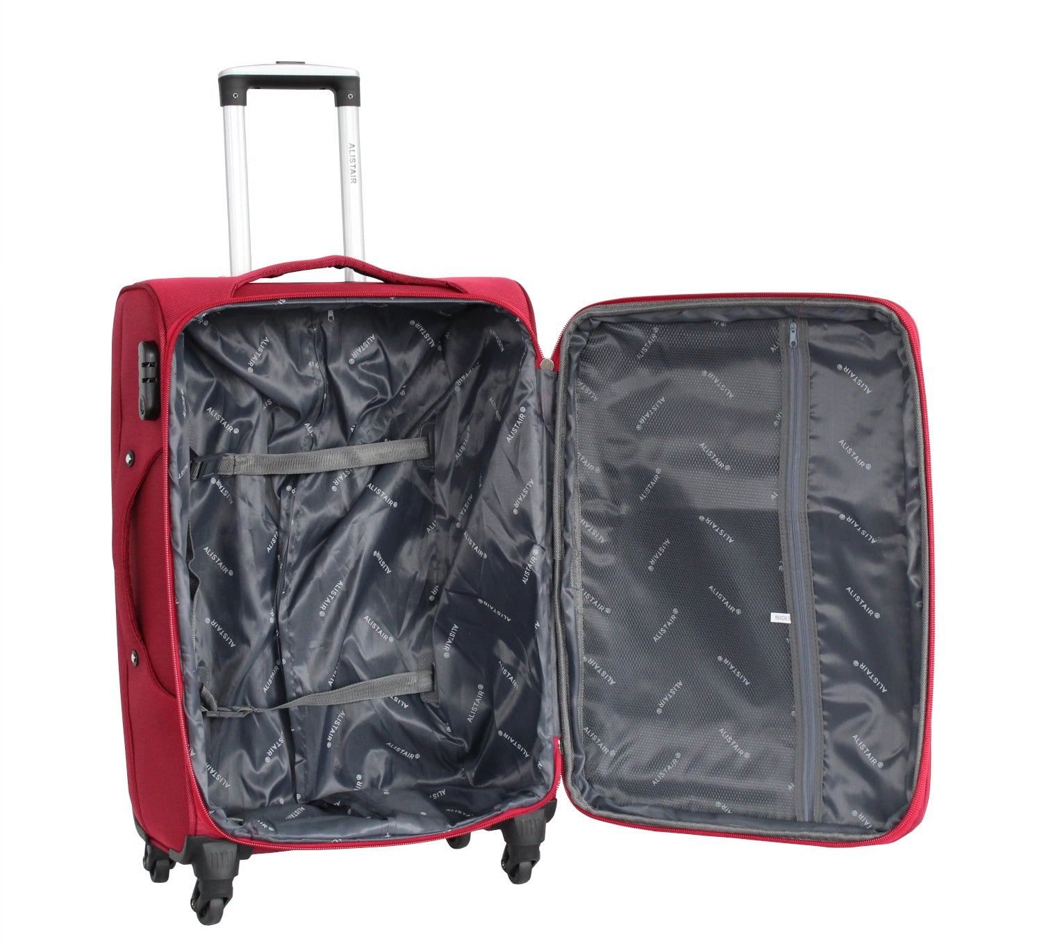 Valise taille moyenne Alistair - Collection Plume 2.0 - 4 roues - Toile souple