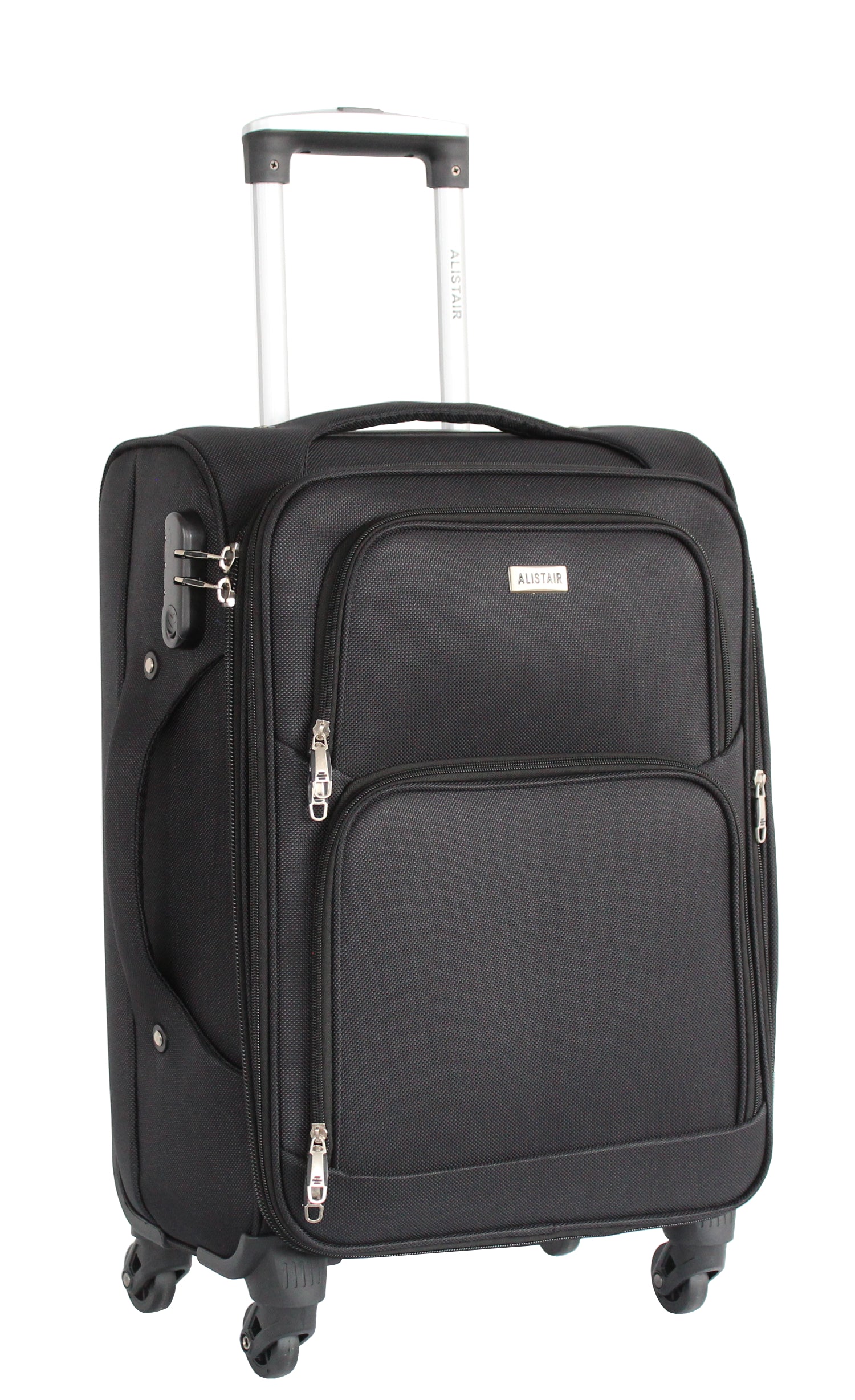 Valise cabine Alistair - Collection Plume 2.0 - 4 roues - Toile souple