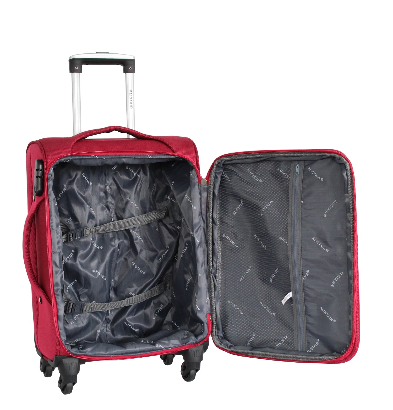 Valise cabine Alistair - Collection Plume 2.0 - 4 roues - Toile souple