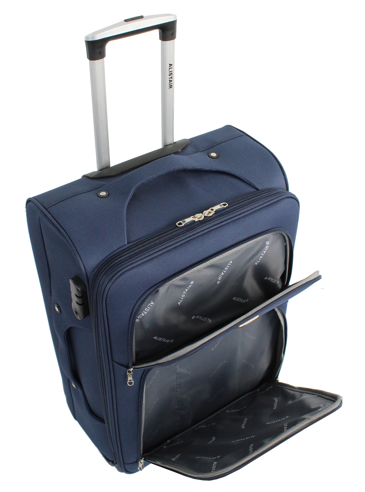 Valise grande taille Alistair - Collection Plume 2.0 - 4 roues - Toile souple