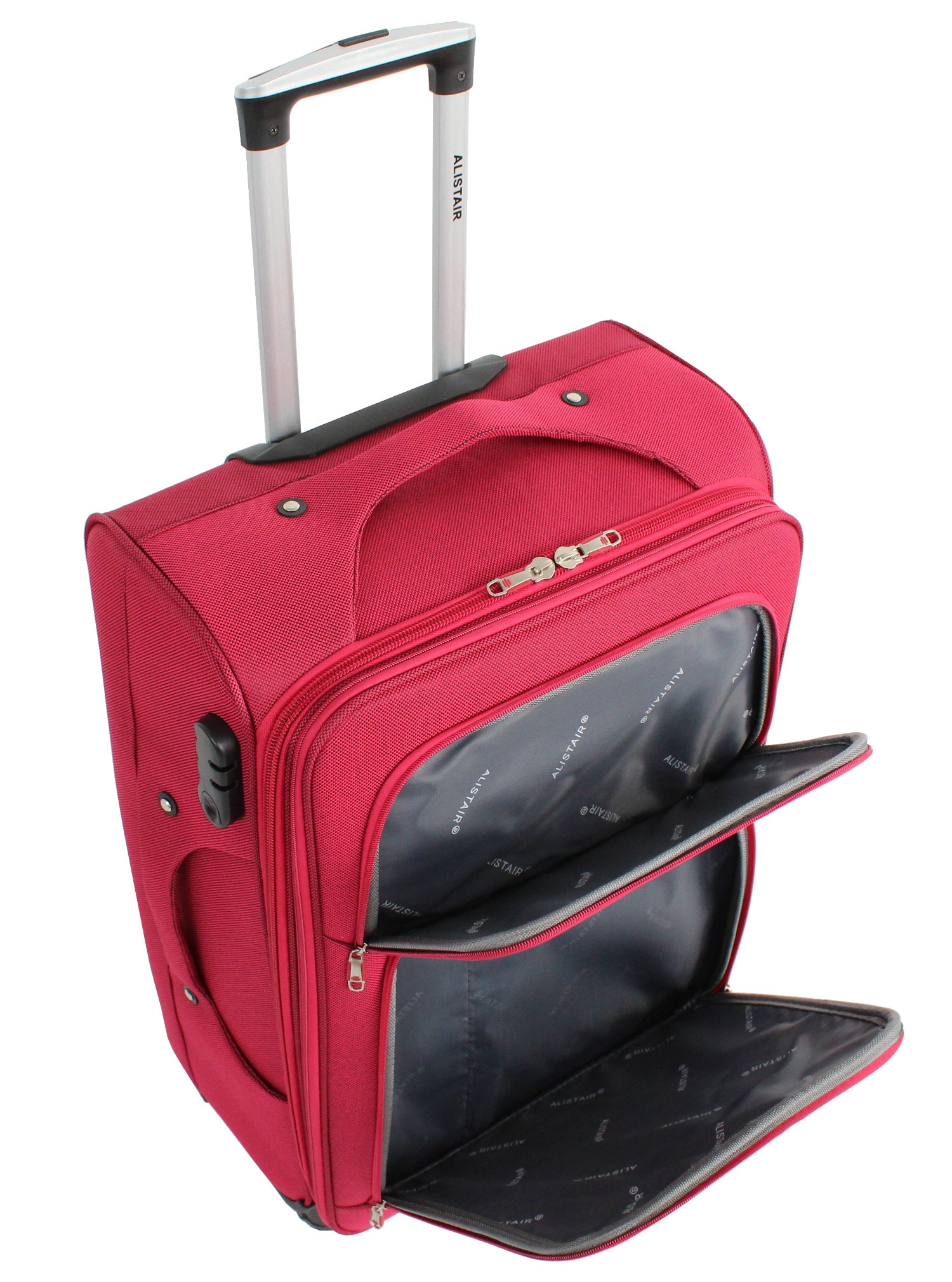 Valise taille moyenne Alistair - Collection Plume 2.0 - 4 roues - Toile souple