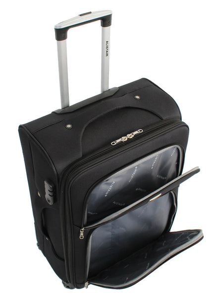 Valise grande taille Alistair - Collection Plume 2.0 - 4 roues - Toile souple