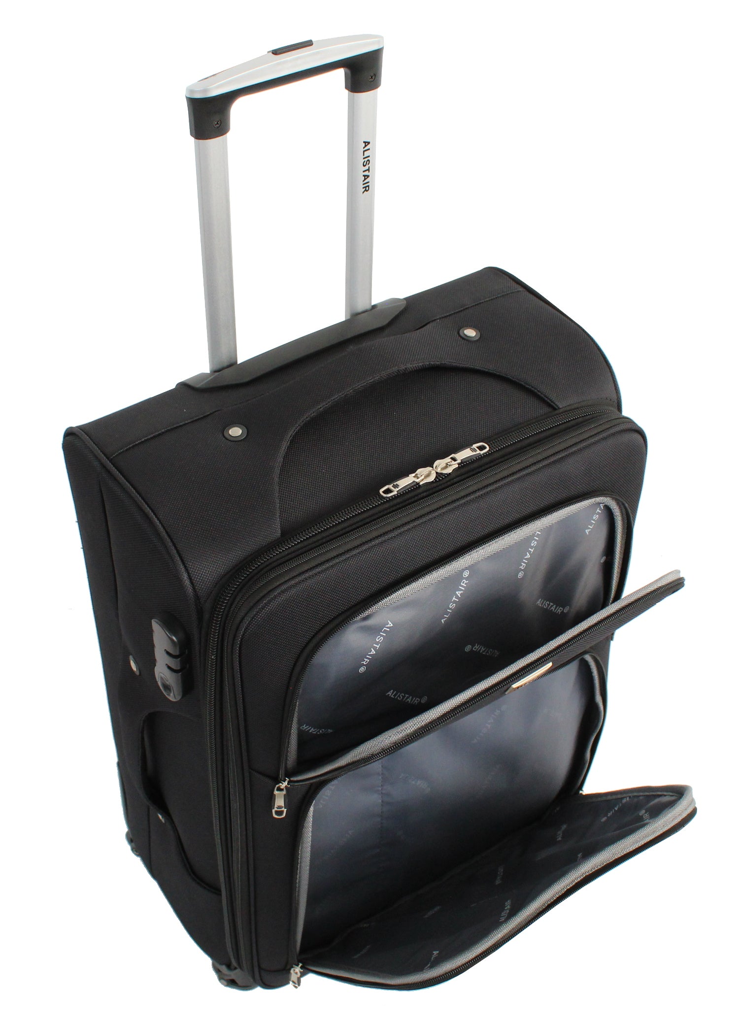 Valise taille moyenne Alistair - Collection Plume 2.0 - 4 roues - Toile souple