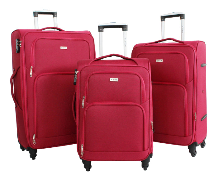 Set de 3 Valises 58cm-68cm-78cm Alistair - Collection Plume 2.0 - 4 roues - Toile souple