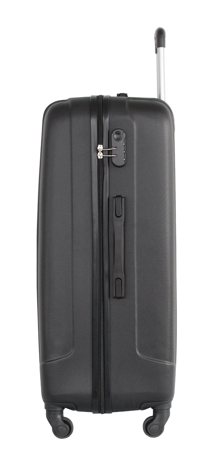 Valise grande taille Alistair - Collection Airo - 4 roues - ABS ultra résistant - Noir