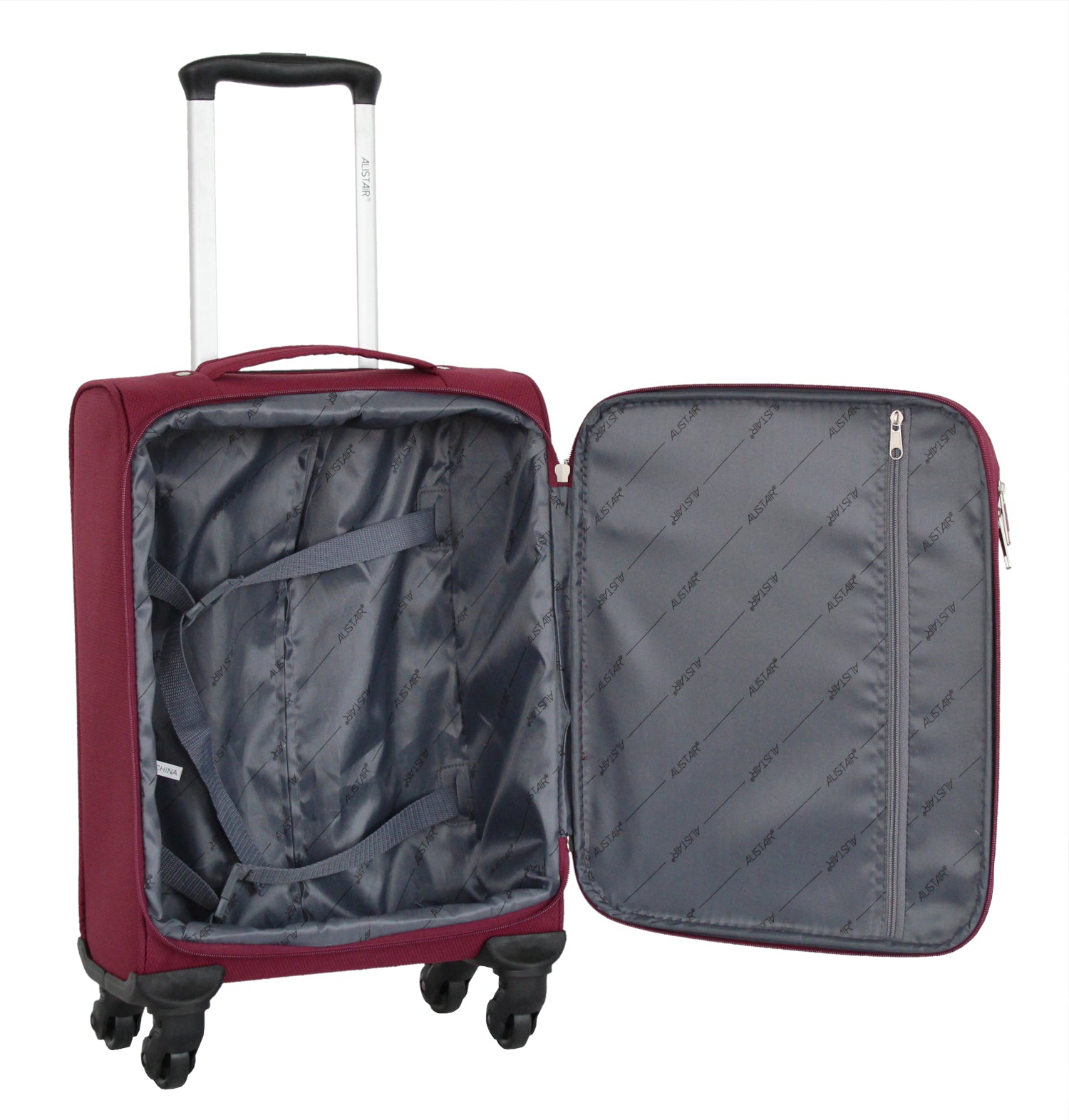 Valise cabine 52 cm Alistair - Collection Breeze - 4 roues - Toile souple