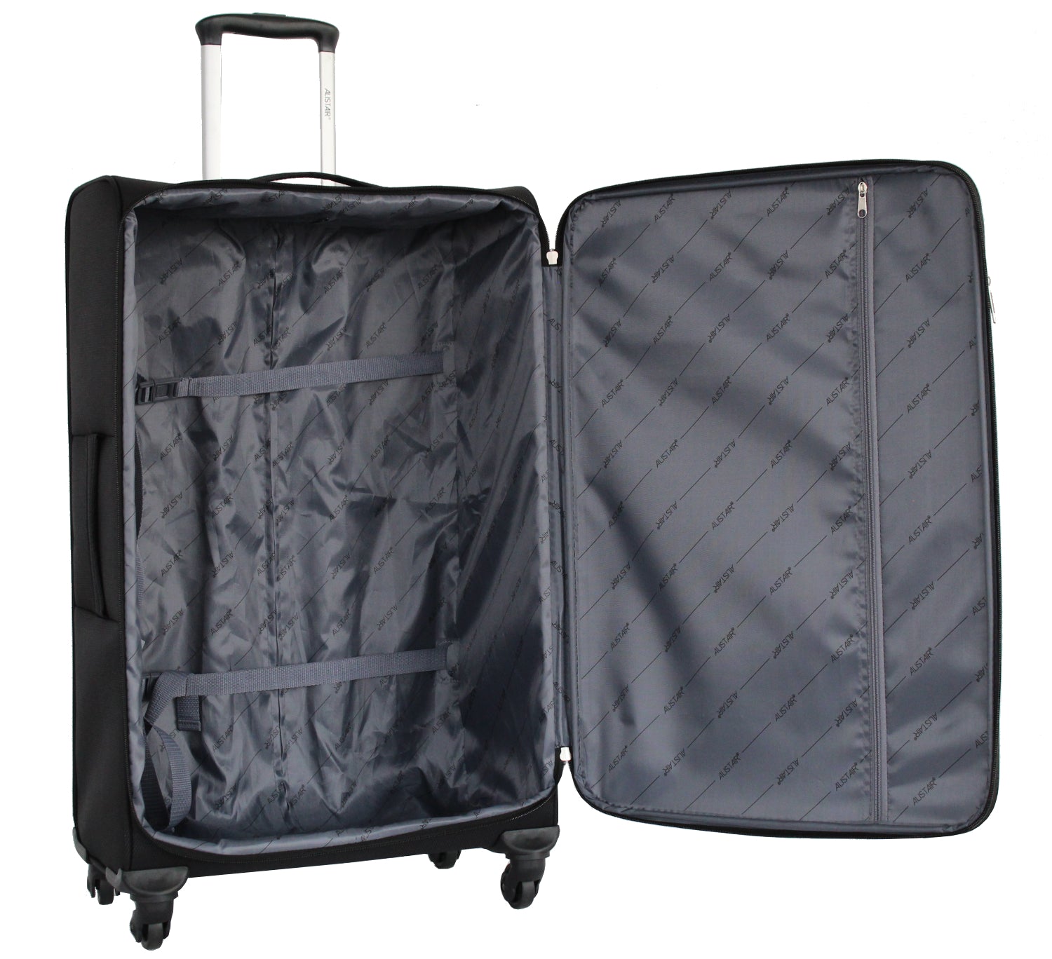 Valise grande taille Alistair - Collection Breeze - 4 roues - Toile souple