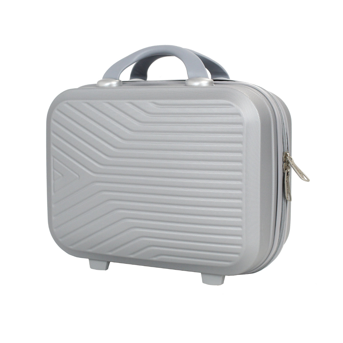 Set de 4 Valises 50cm-55cm-65cm-75cm + Vanitys S et XS Alistair - Collection Iron - 4 roues - ABS ultra résistant - Argent