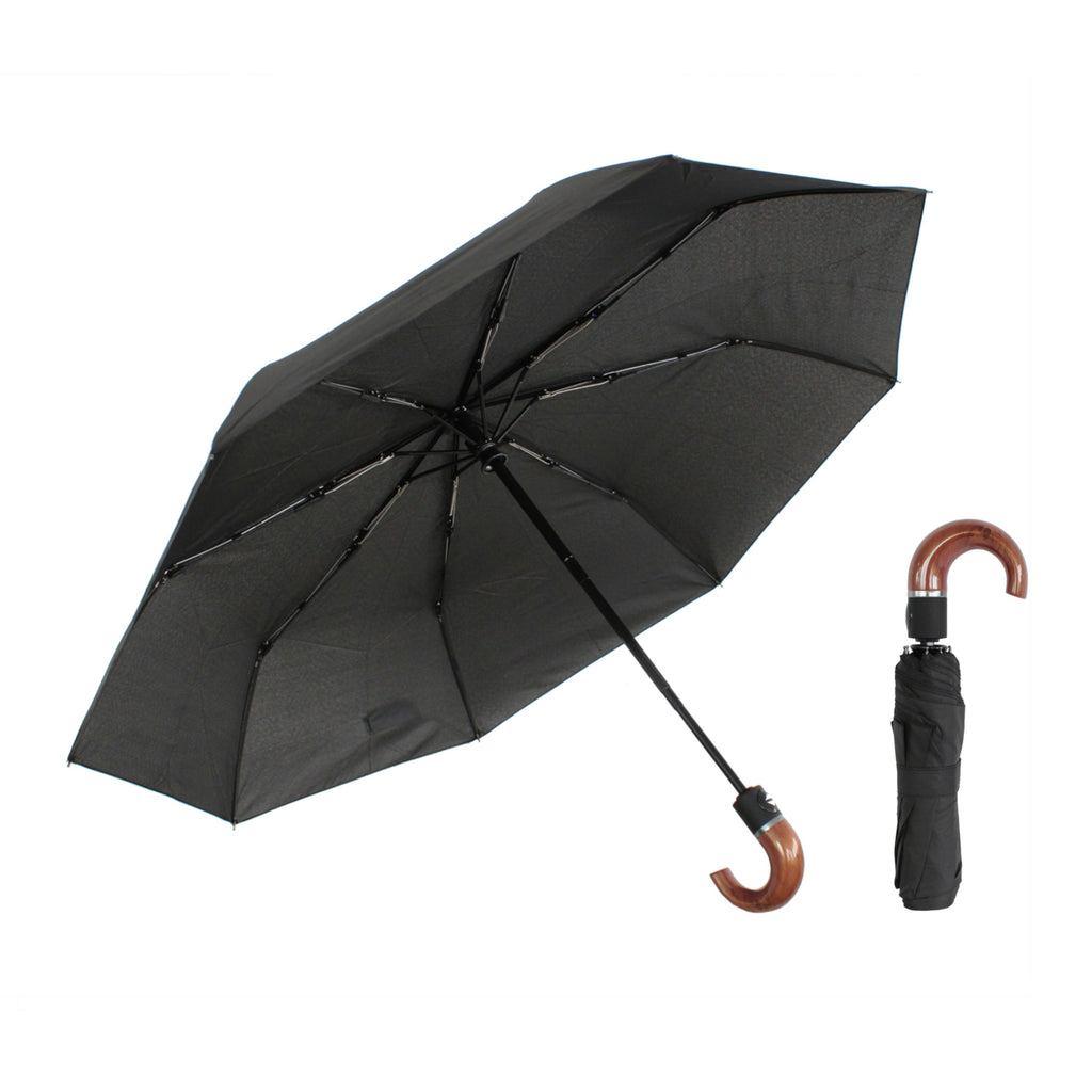 Parapluie automatique compact et résistant - Anti vent et retournement - ALISTAIR - Marque française garantie 1 an