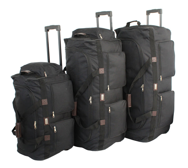 Alistair "X-Brown" - Set de 3 sacs de voyage à roulettes - Petite/Moyenne/Grande