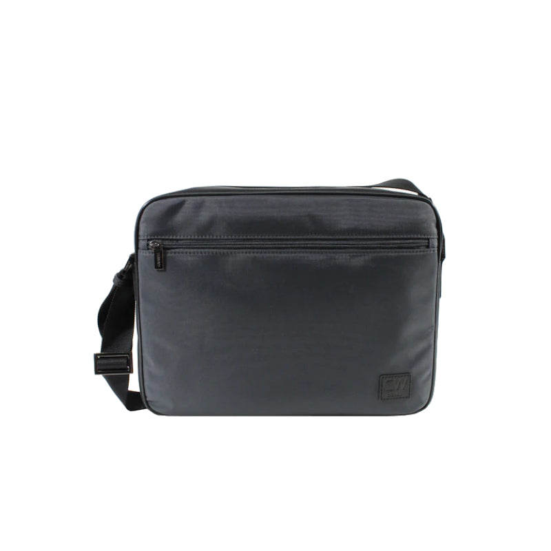 Besace A4 gris Cadwell