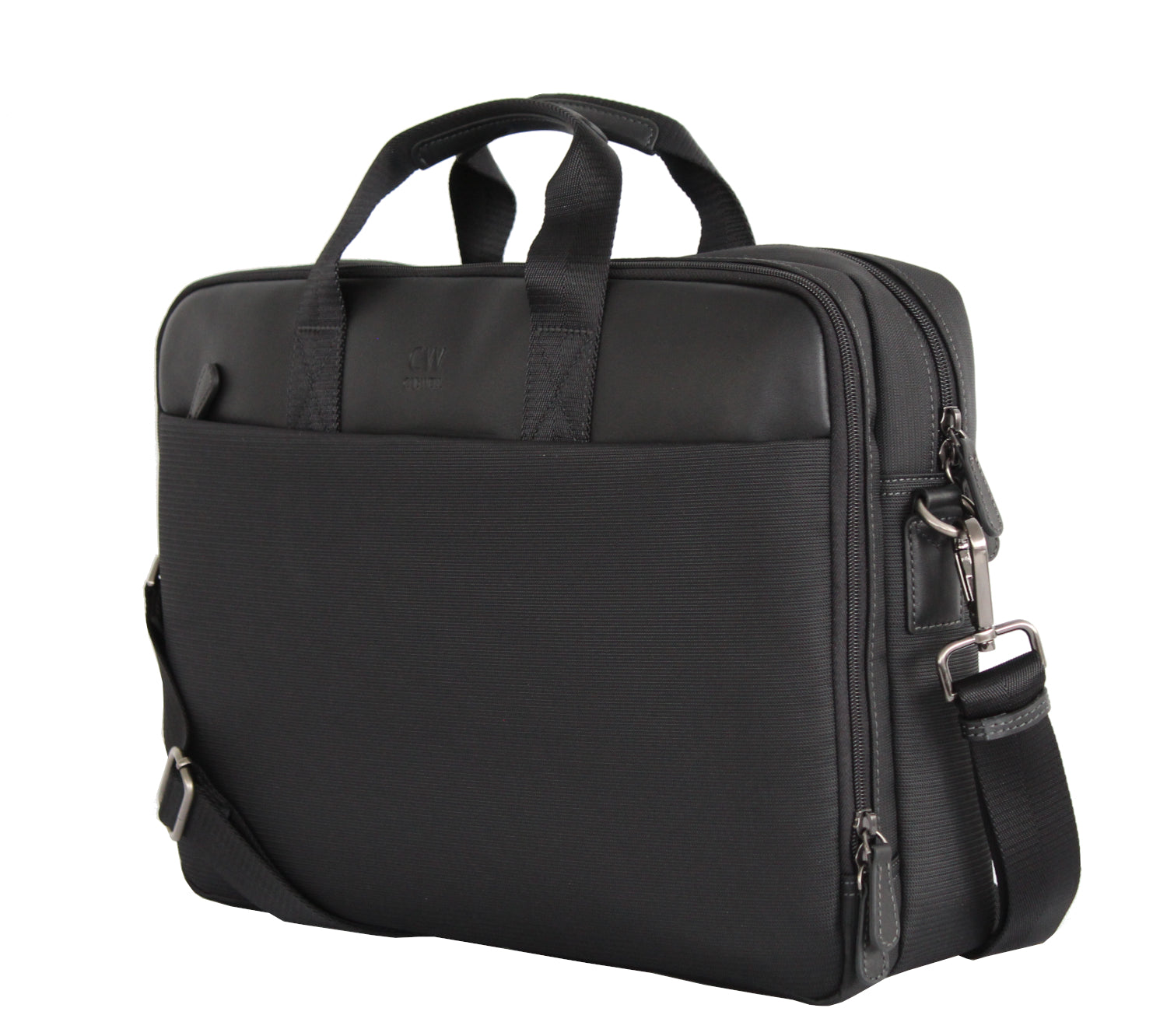 Besace ordinateur 17 pouces Cadwell en Toile et Cuir