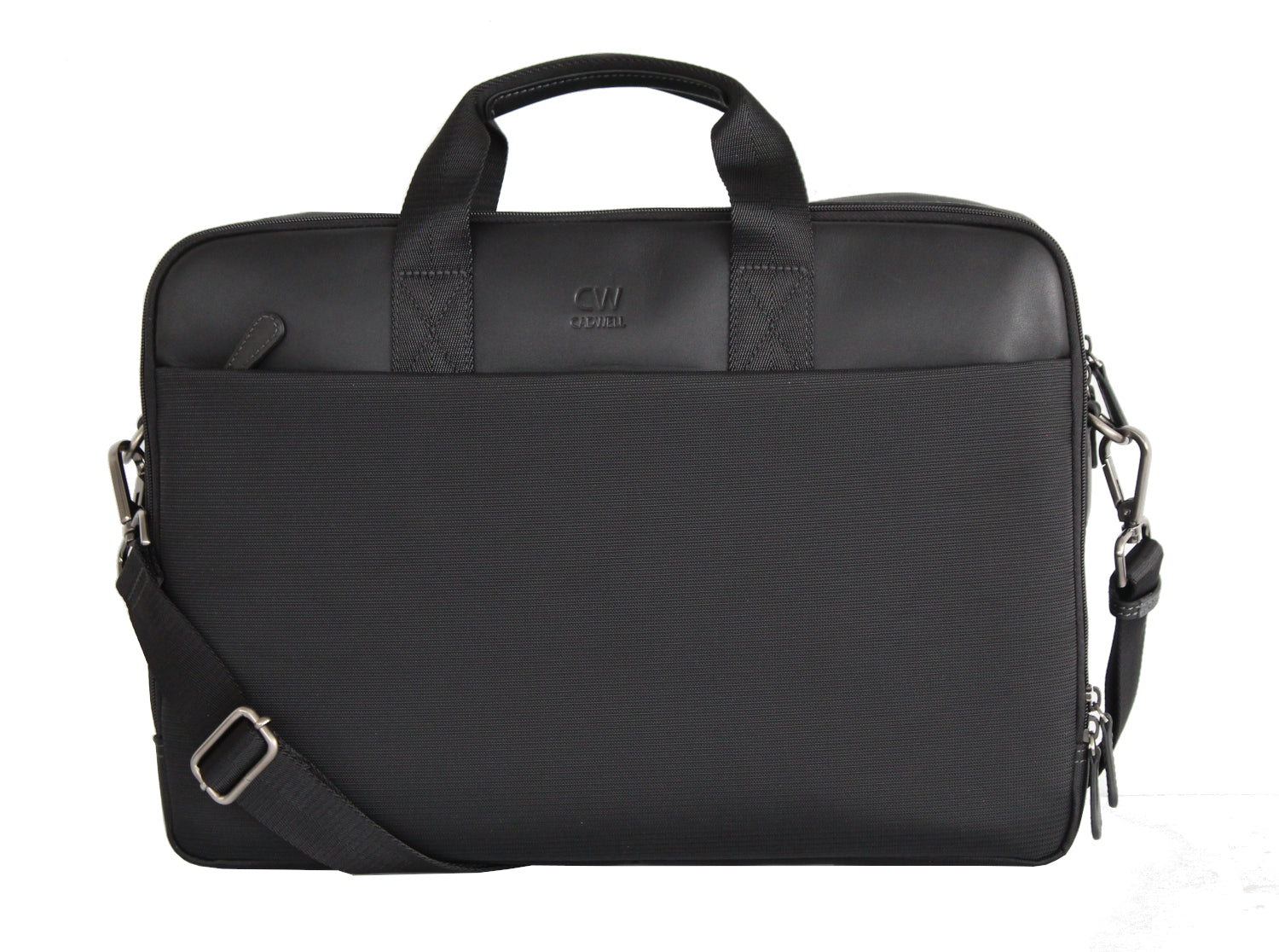 Besace ordinateur 17 pouces Cadwell en Toile et Cuir