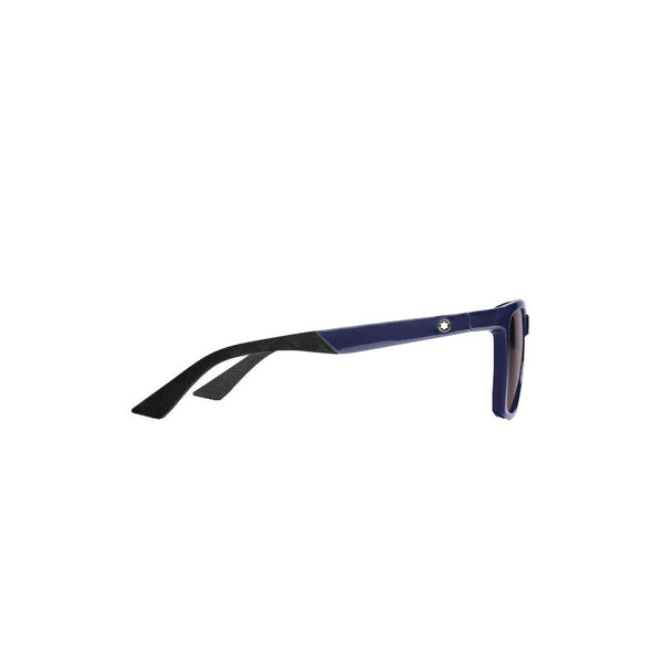 Lunettes de soleil carrées à monture injectée bleu