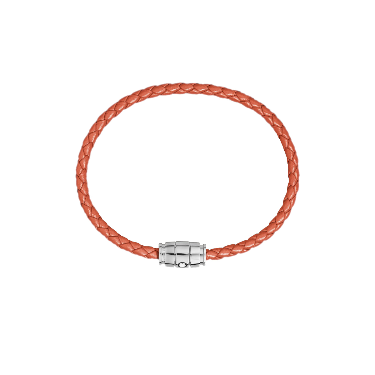 Bracelet Montblanc Meisterstück en acier 3 anneaux en cuir cayenne