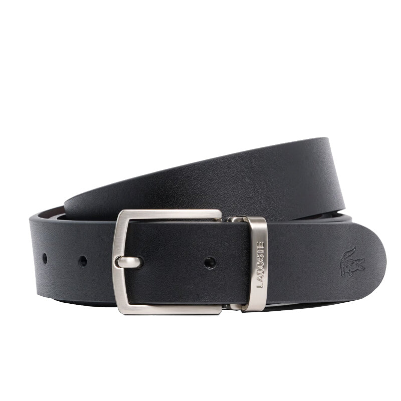 Coffret ceinture en cuir et 2 boucles - Lacoste