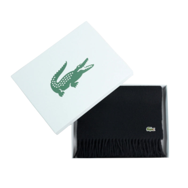 Écharpe laine brossée en coffret Lacoste