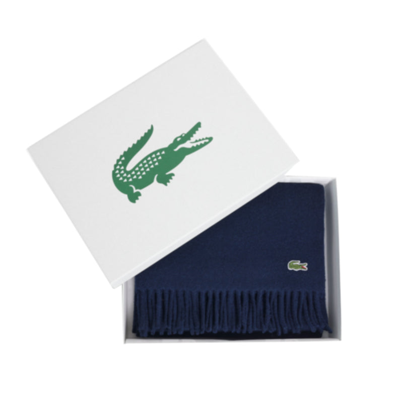 Écharpe laine brossée en coffret Lacoste