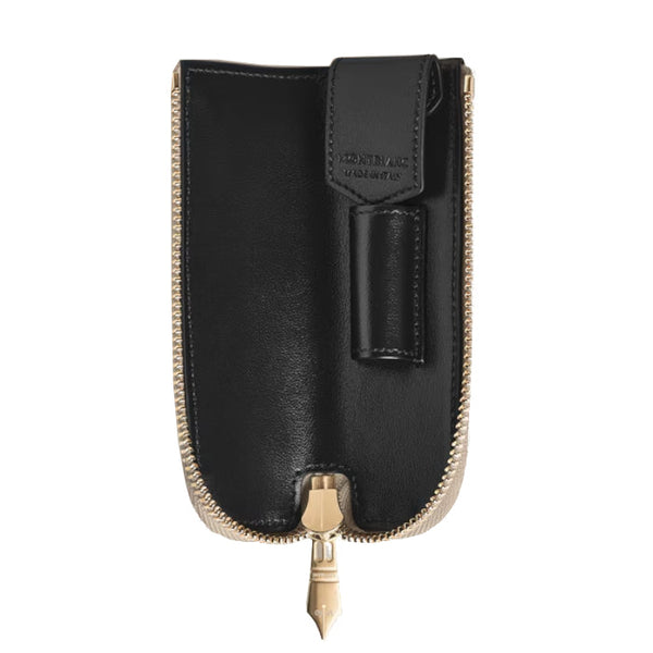 Étui pour 1 Instrument d'Écriture Montblanc Heritage Rouge et Noir Baby en cuir Meisterstück