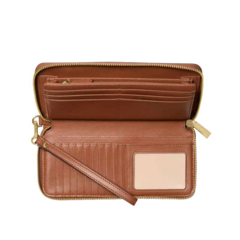 Grand portefeuille continental Jet Set Travel en cuir