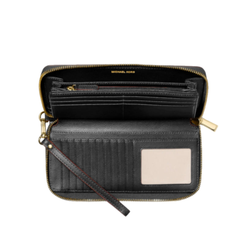 Grand portefeuille continental Jet Set Travel en cuir