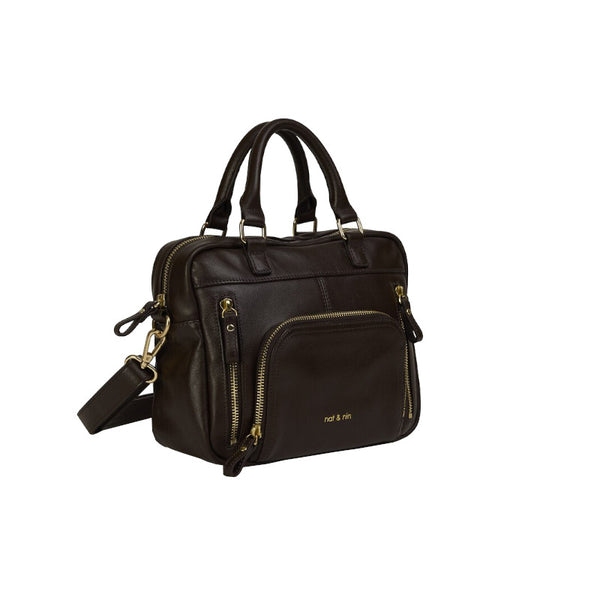 Sac à main en cuir grainé MINI MACY
