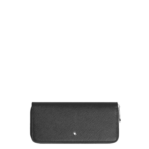 Portefeuille 8cc Zippé Montblanc Sartorial Noir
