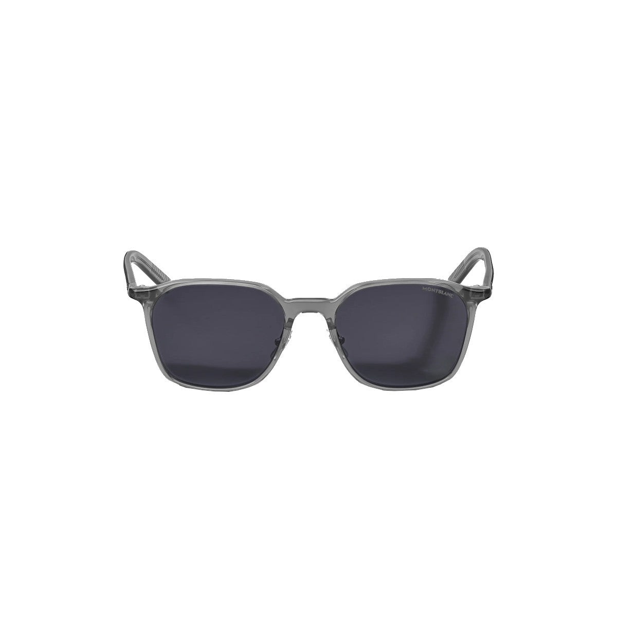 Lunettes de soleil ovales à monture en acétate gris