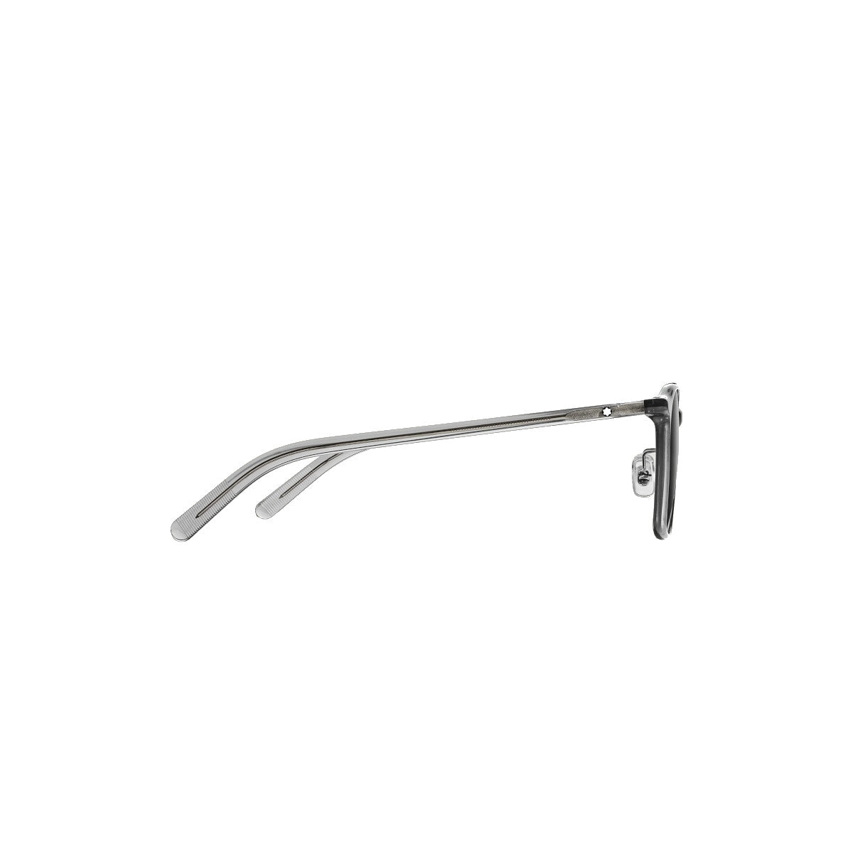 Lunettes de soleil ovales à monture en acétate gris