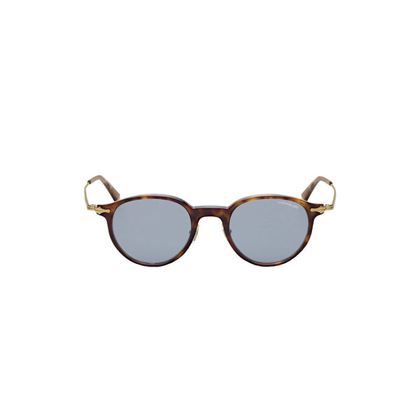 Lunettes de soleil rondes à monture en acétate couleur havane