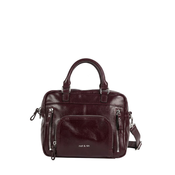 Sac à main en cuir grainé MINI MACY - Nat & Nin