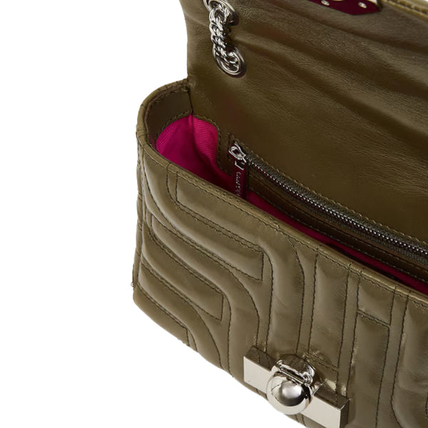 Mini sac besace Midi Minuit S matelassé de Lancel