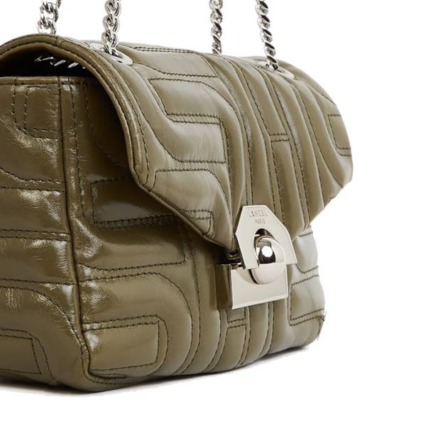 Mini sac besace Midi Minuit S matelassé de Lancel