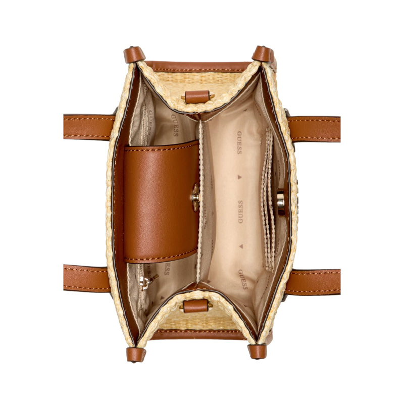 Mini sac fourre-tout en raphia Silvana Guess