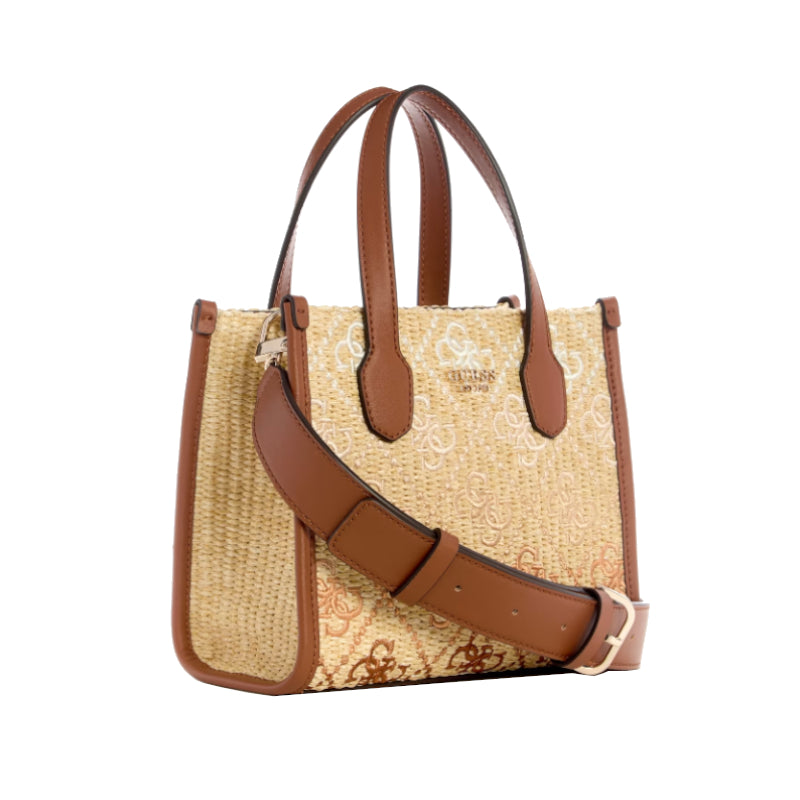 Mini sac fourre-tout en raphia Silvana Guess