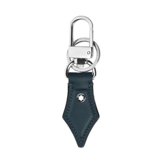 Porte-Clés plume en cuir Montblanc Meisterstück Bleu