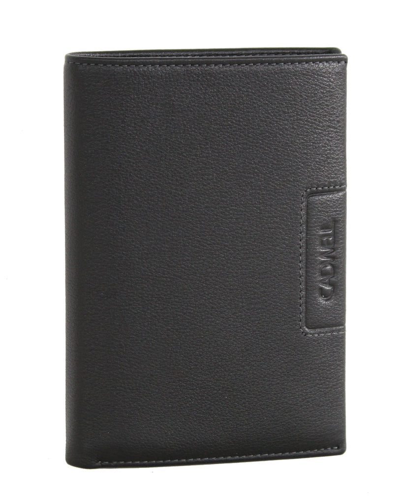 Portefeuille Homme 100% Cuir de Vachette - Noir - 12 Cartes – Noir