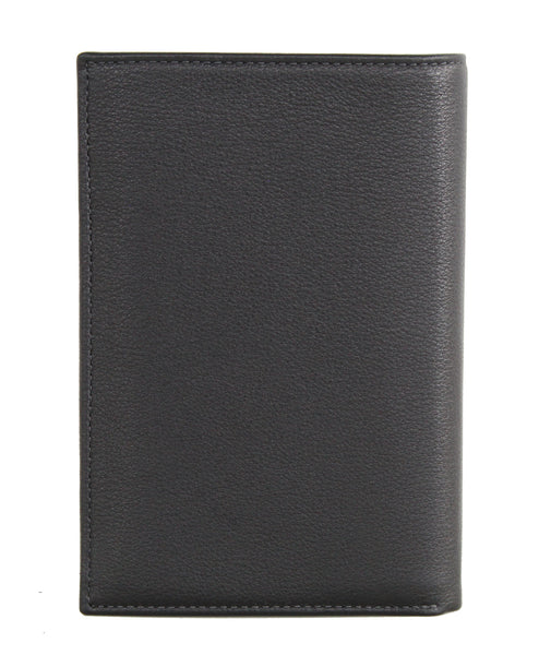 Portefeuille Homme 100% Cuir de Vachette - Noir - 12 Cartes – Noir