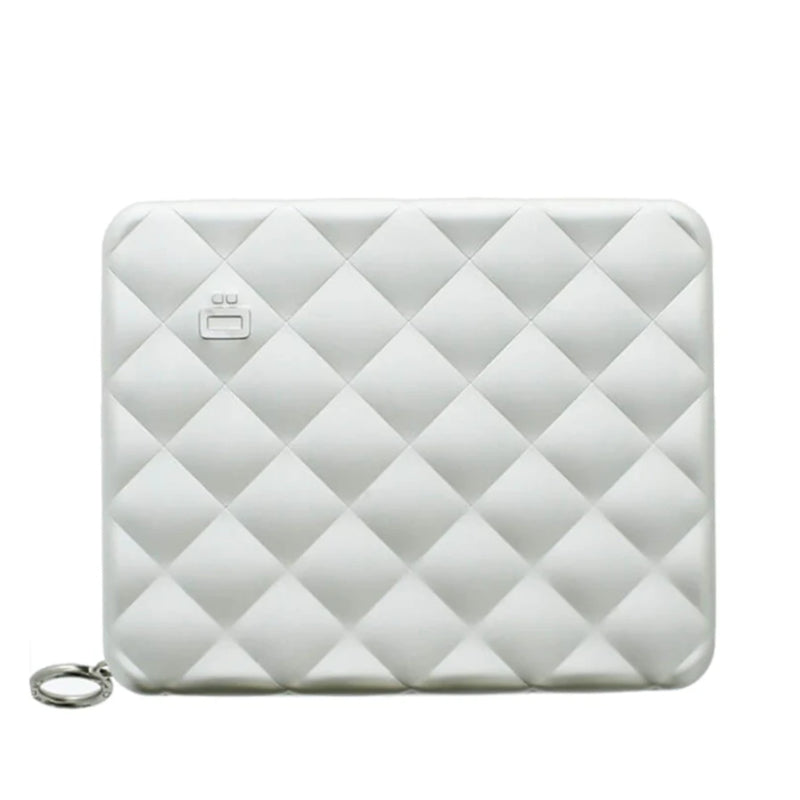 Portefeuille Quilted Passport Gris clair