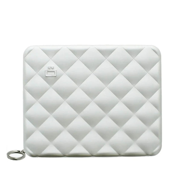 Portefeuille Quilted Passport Gris clair