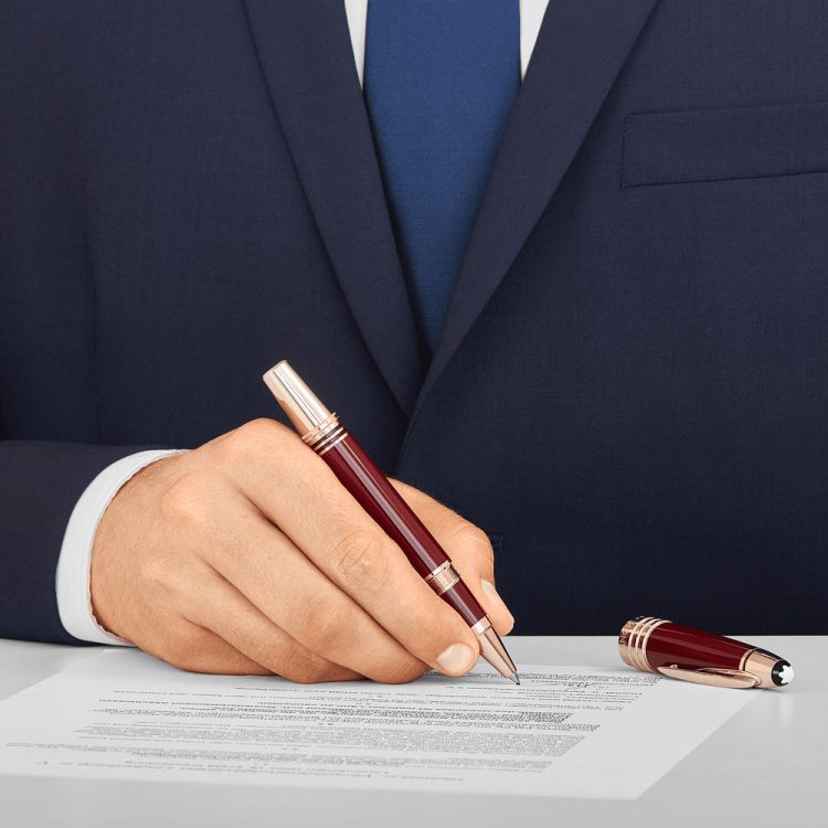 Rollerball John F. Kennedy Special Edition Burgundy - Boutique-Officielle-Montblanc-Cannes