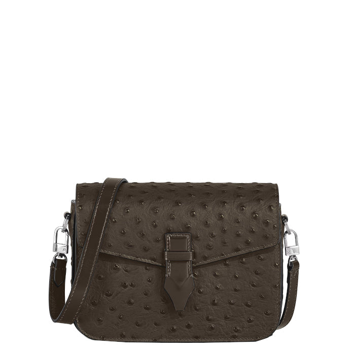 Sac à bandoulière Montblanc en cuir embossé Autruche